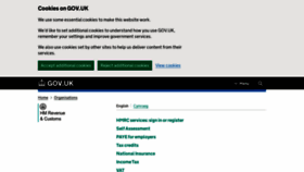 What Hmrc.gov.uk website looked like in 2024 (1 year ago)