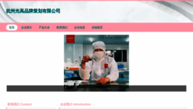 What Hzguanggao.com website looks like in 2024 