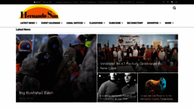 What Hernandosun.com website looks like in 2024 