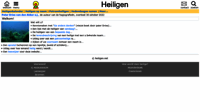 What Heiligen.net website looks like in 2024 