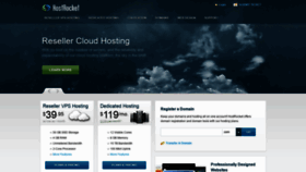 What Hostrocket.com website looks like in 2024 
