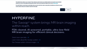 What Hyperfine.io website looks like in 2024 