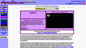 What Hymnsite.com website looks like in 2024 