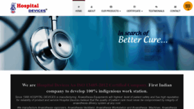 What Hospitaldevicesindia.com website looks like in 2024 