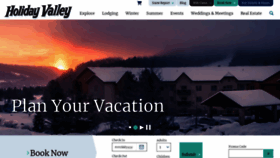 What Holidayvalley.com website looks like in 2024 