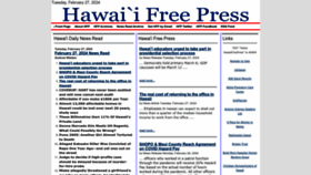 What Hawaiifreepress.com website looks like in 2024 
