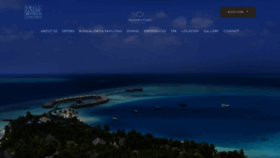 What Huvafenfushi.com website looks like in 2024 