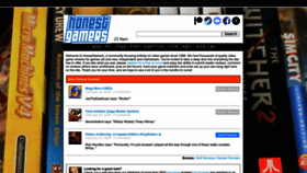 What Honestgamers.com website looks like in 2024 