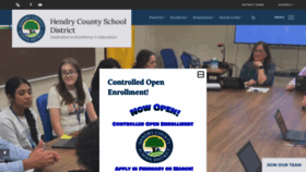 What Hendry-schools.org website looks like in 2024 