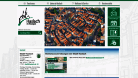What Haslach.de website looks like in 2024 