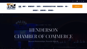 What Hendersonchamber.com website looks like in 2024 