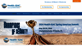 What H-isac.org website looks like in 2024 