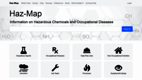What Haz-map.com website looks like in 2024 