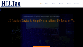 What Htj.tax website looks like in 2024 
