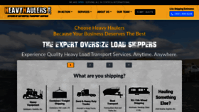 What Heavyhaulers.com website looks like in 2024 