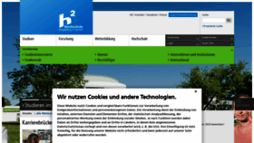 What H2.de website looks like in 2024 