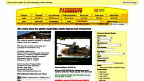 What Hannants.co.uk website looked like in 2024 (1 year ago)
