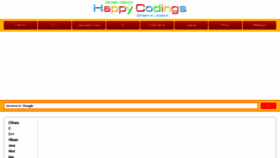 What Happycodings.com website looks like in 2024 