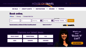 What Houseoftravel.co.nz website looks like in 2024 