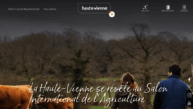 What Haute-vienne.fr website looks like in 2024 