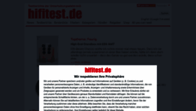 What Hifitest.de website looks like in 2024 