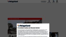 What Helagotland.se website looks like in 2024 