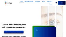 What Healthcodesdna.com website looks like in 2024 