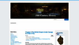 What History1700s.com website looks like in 2024 