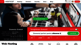 What Hostico.ro website looks like in 2024 
