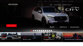 What Honda.co.za website looked like in 2024 (1 year ago)