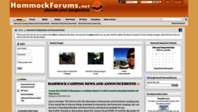 What Hammockforums.net website looks like in 2024 