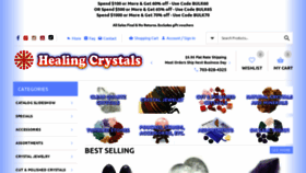 What Healingcrystals.com website looks like in 2024 