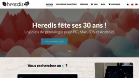 What Heredis.com website looks like in 2024 