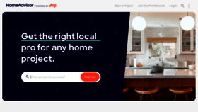 What Homeadvisor.com website looks like in 2024 