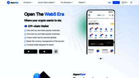 What Hyperpay.tech website looked like in 2024 (1 year ago)