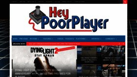 What Heypoorplayer.com website looks like in 2024 