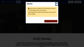 What Hudhomestore.gov website looks like in 2024 