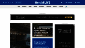 What Heraldlive.co.za website looks like in 2024 