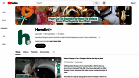 What Howdini.com website looks like in 2024 