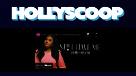 What Hollyscoop.com website looks like in 2024 