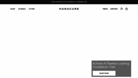 What Hanacure.com website looks like in 2024 