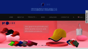What Hebeiprolinkproducts.com website looks like in 2024 