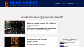 What Hans-wurst.de website looks like in 2024 