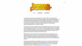 What Homepower.com website looks like in 2024 