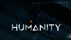What Humanity.game website looks like in 2024 