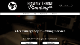 What Heavenlythroneplumbing.com website looks like in 2024 