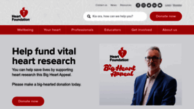What Heartfoundation.org.nz website looks like in 2024 