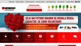 What Hemosc.org.br website looks like in 2024 