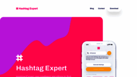 What Hashtag.expert website looks like in 2024 