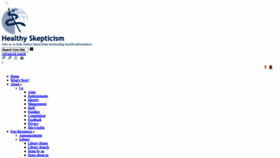 What Healthyskepticism.org website looked like in 2024 (1 year ago)